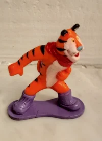 Tigre Frosties sur une planche de surf