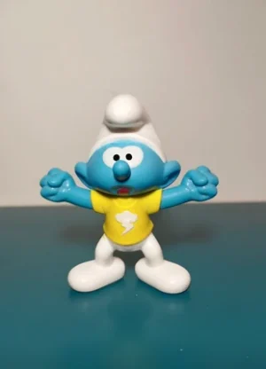 Figurine Schtroumpf colérique Mcdonald collector 2018